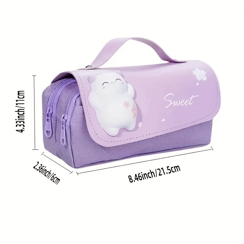 Cute purple pencil case with stars of September 1, go to school. Supplies  case. Children's cute stationery subjects. Back to school, college,  education, study. 11568969 Vector Art at Vecteezy