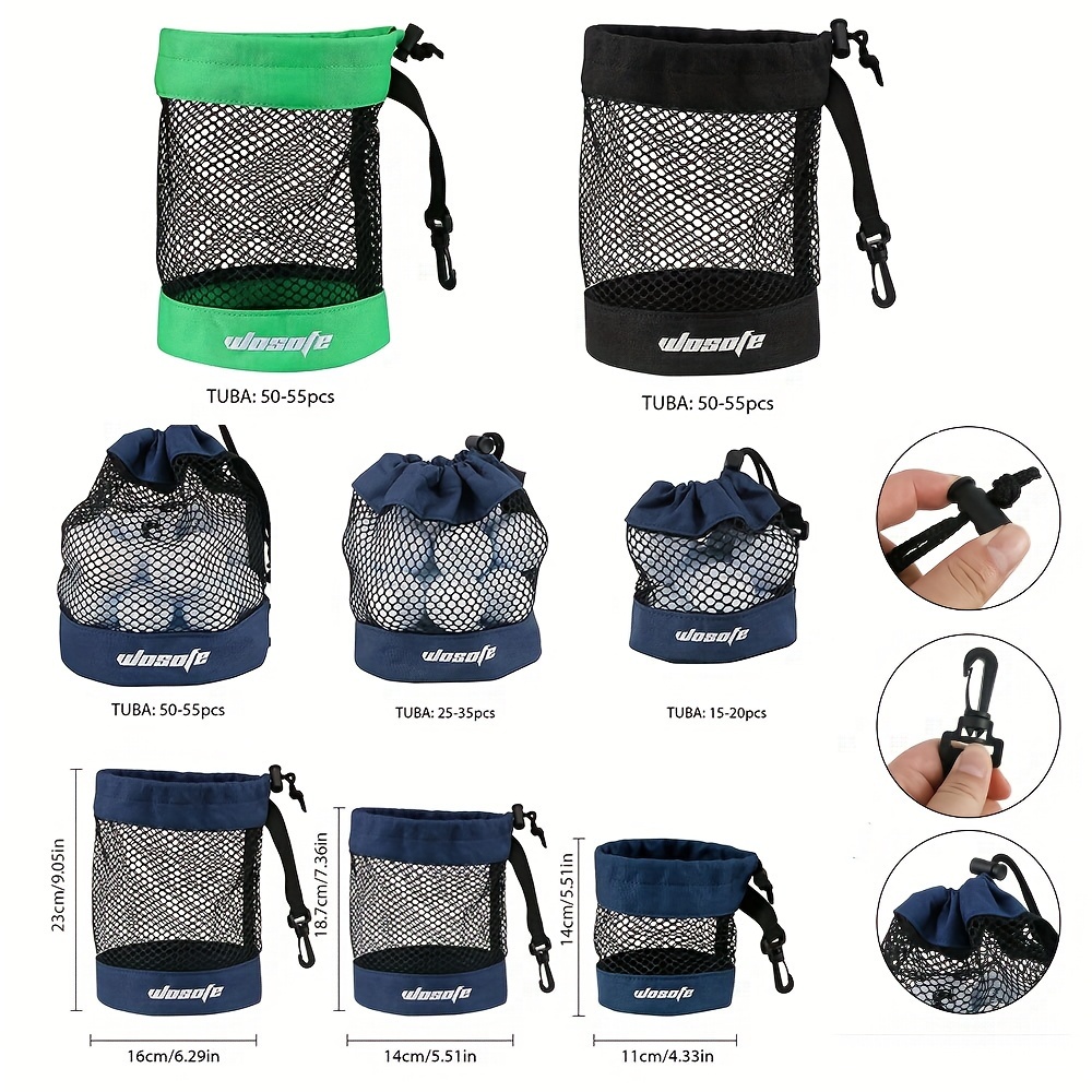 Golf Ball Bag Mesh Nylon Storage Ball Bag Plastic Drawstring - Temu Germany