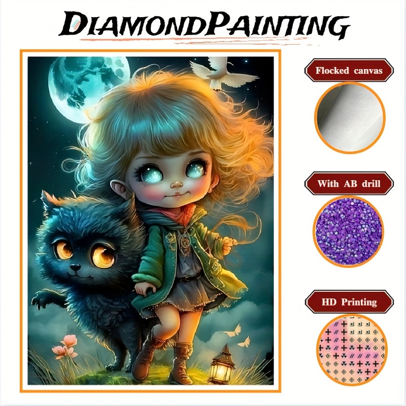 Alice In Wonderland 35*35CM (Canvas) Full Round Drill Diamond Painting