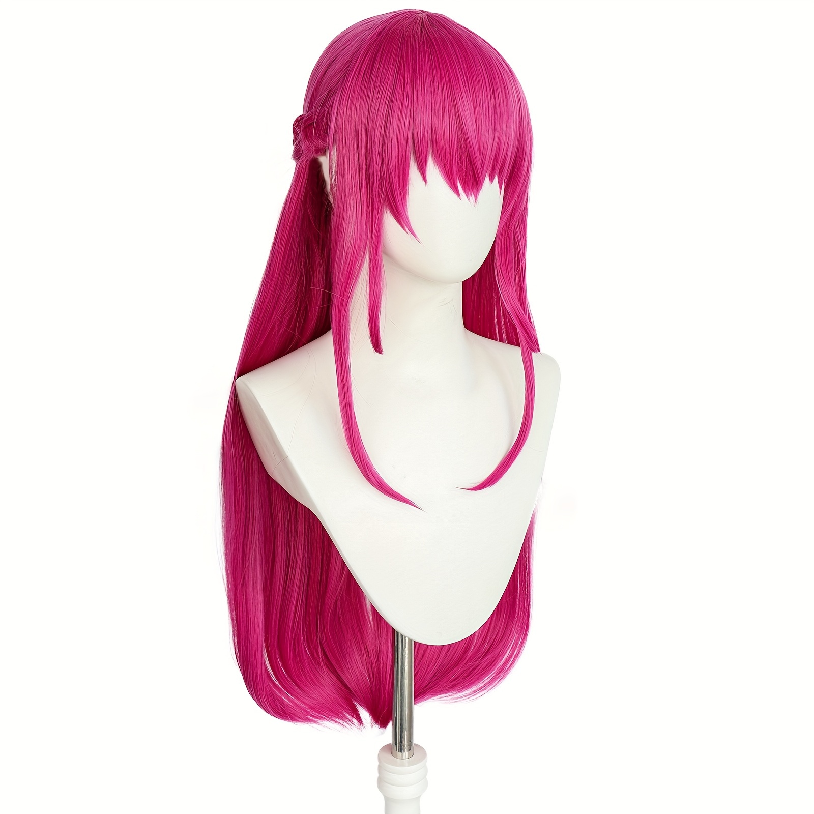 Red pigtail cosplay sale wig