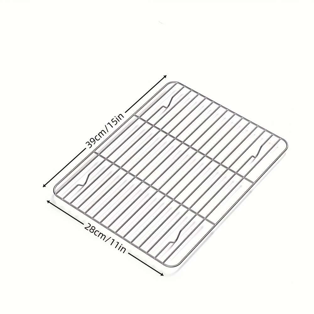 Fenghuibxg 2 Pack Cooling Rack for Baking Stainless Steel Heavy Duty Wire Rack Baking Rack 117' x 94' Cooling Racks for Cooking Fits Small Toaster Ove