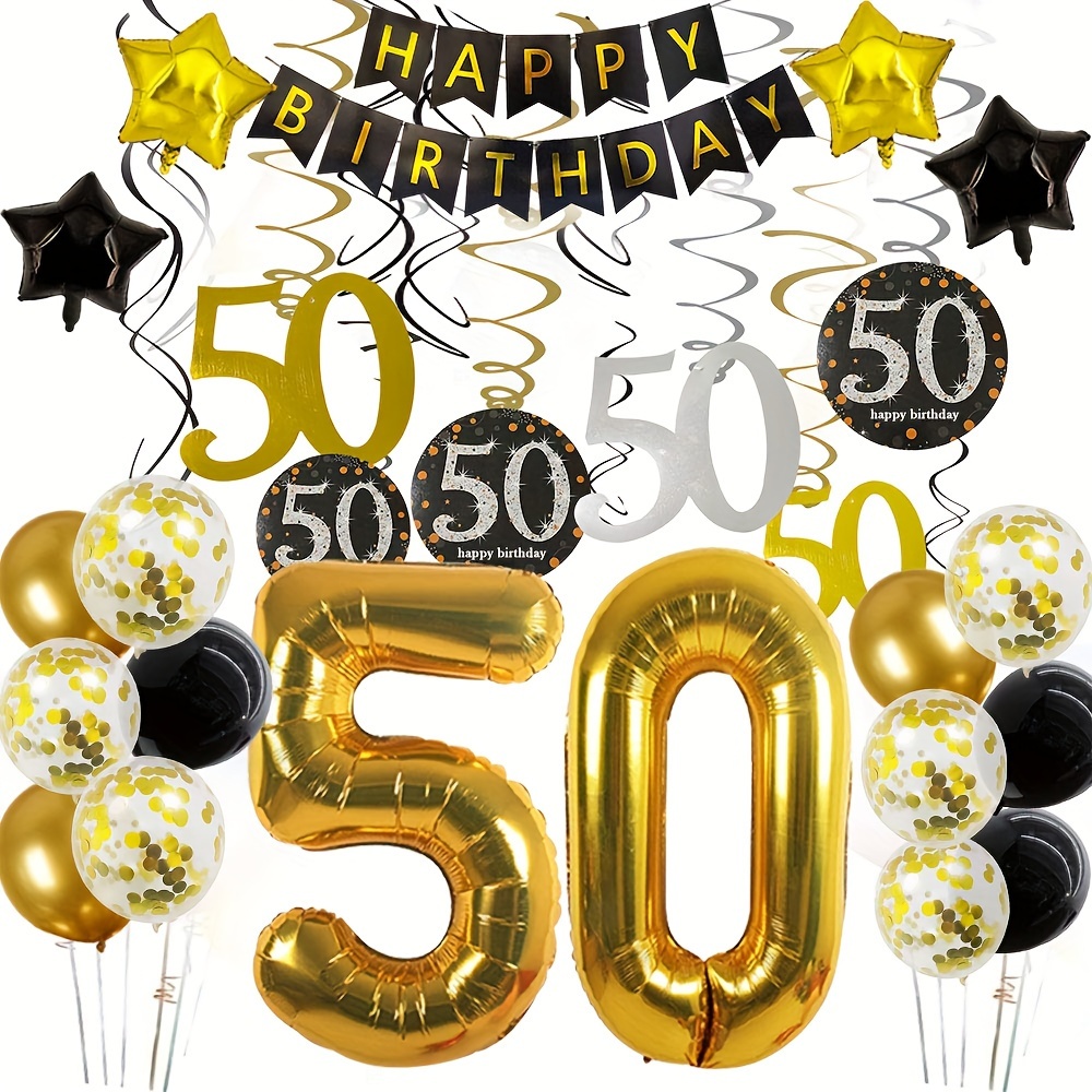 1pc Confettis D'anniversaire 30 40 50 60 Ans Joyeux 30e 40e - Temu