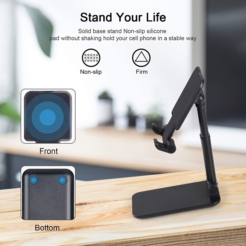 Cell Phone Stand, Angle Adjustable Phone Holder Cradle for Desk