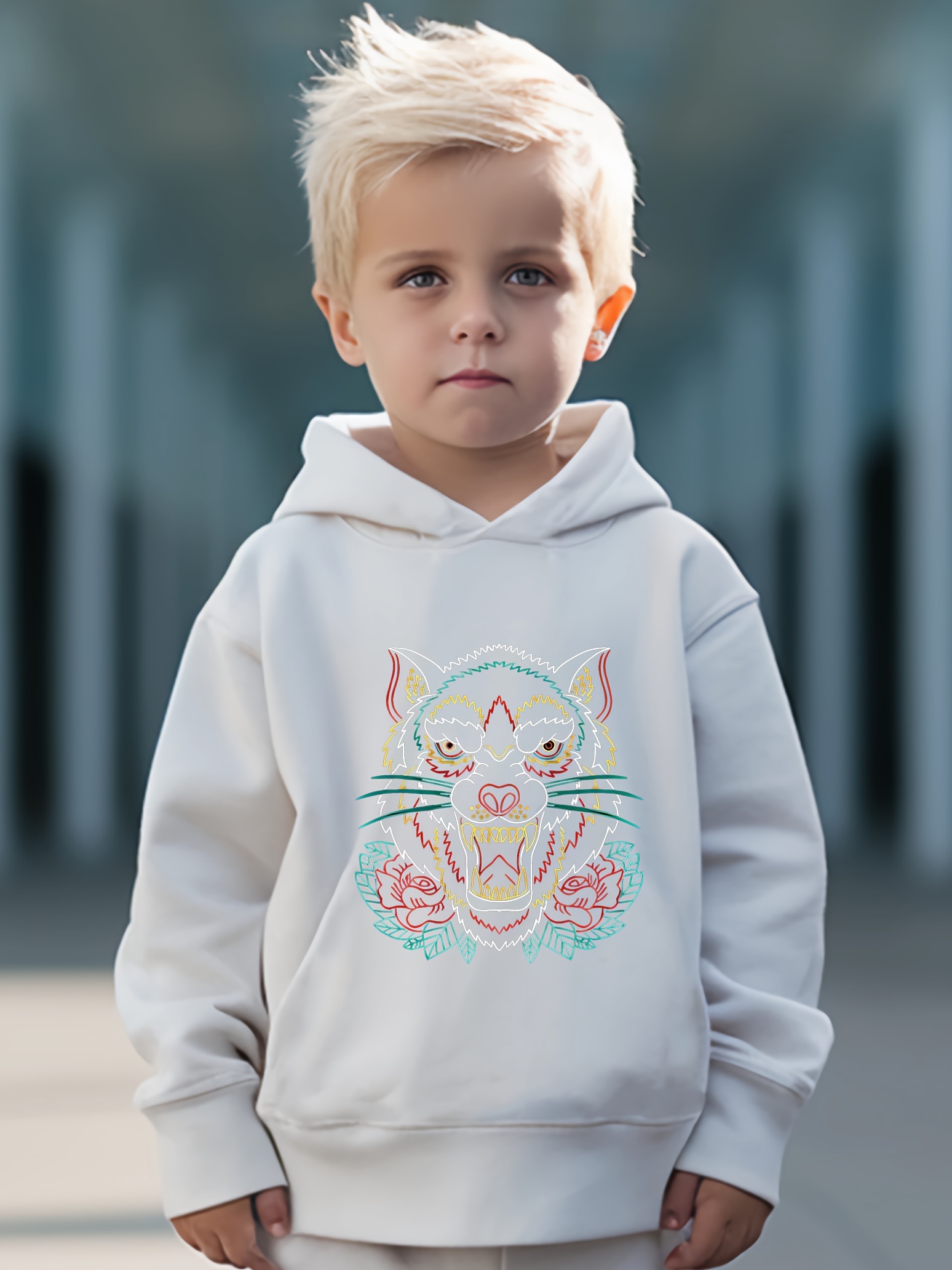 boys animal hoodie