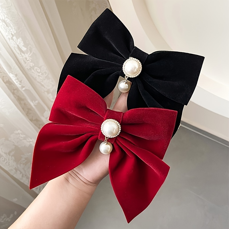 Buy Fani 5 Inch Bow Clips Multicolored Big Satin Solid Grosgrain Ribbon  Boutique Hair Bow for Women (Pack of 6) Online at Low Prices in India -  Amazon.in