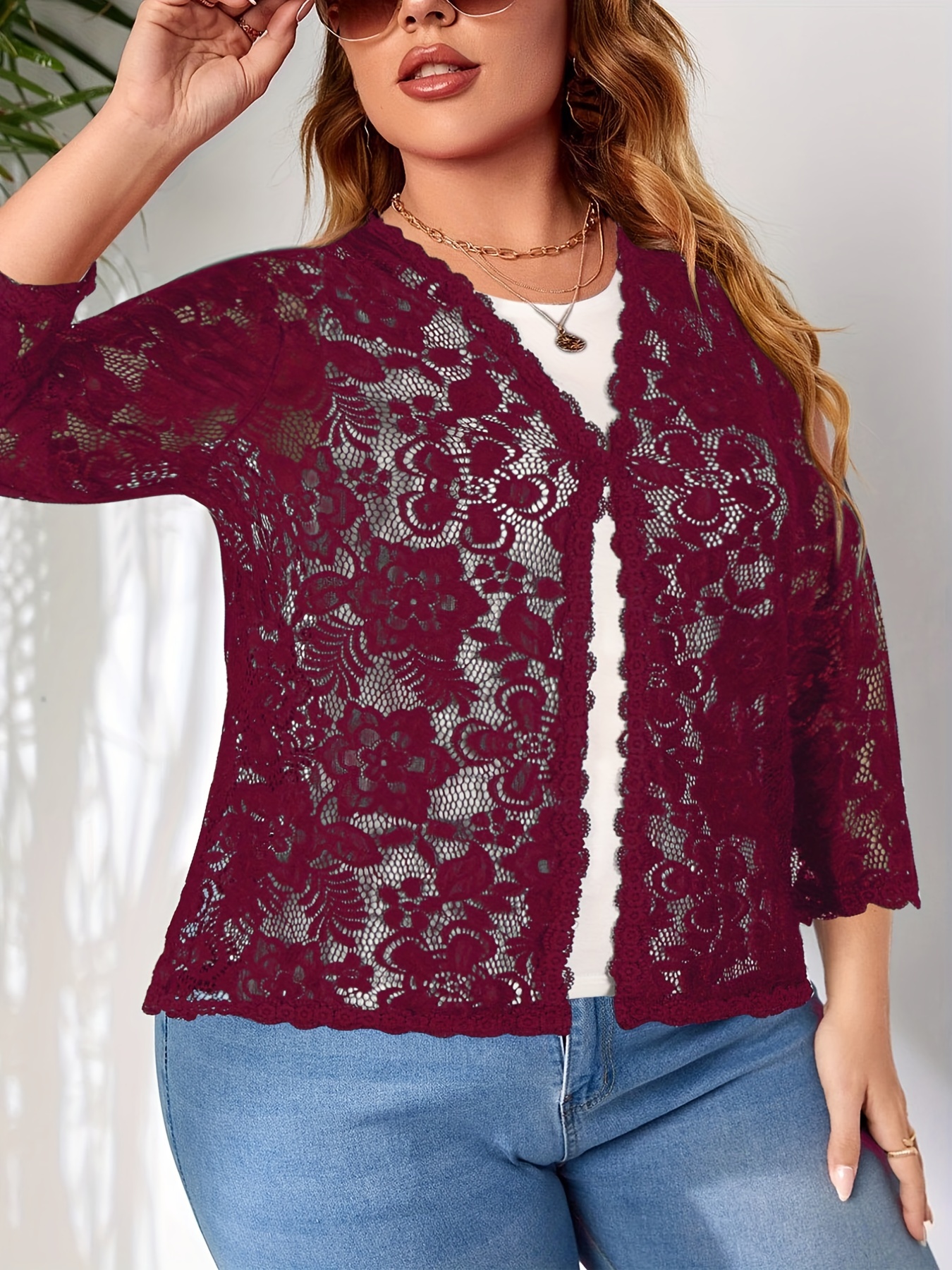 Long lace outlet cardigan plus size