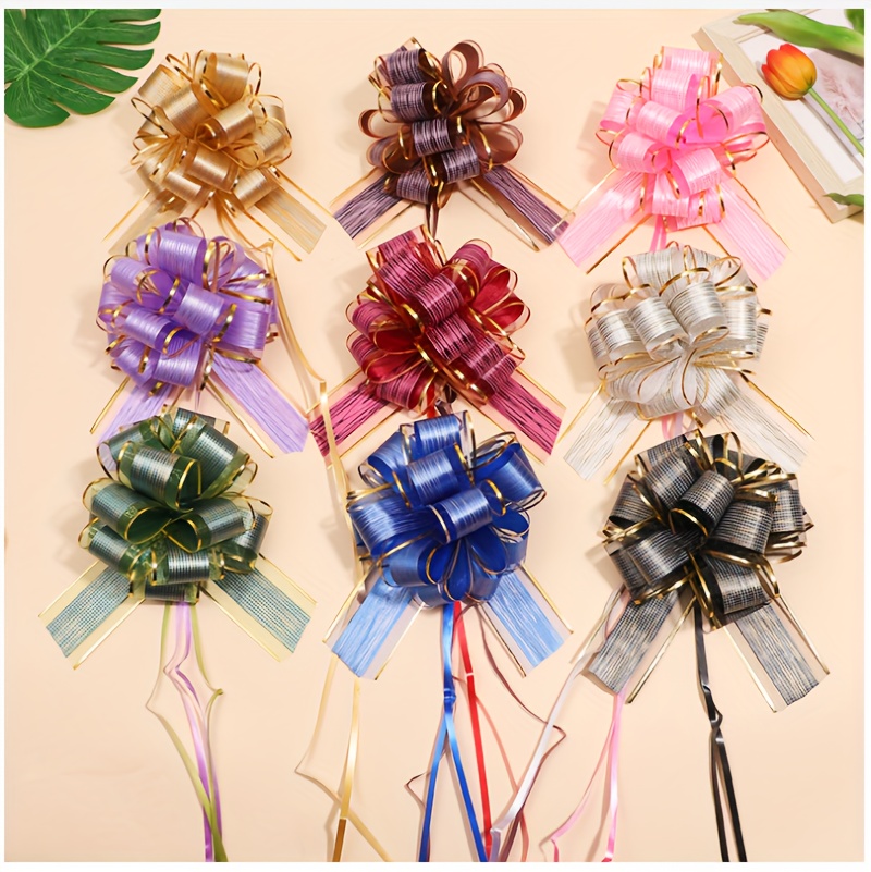 Gift Wrap Pull Flower Bow Gift Flower Packaging Bow - Temu