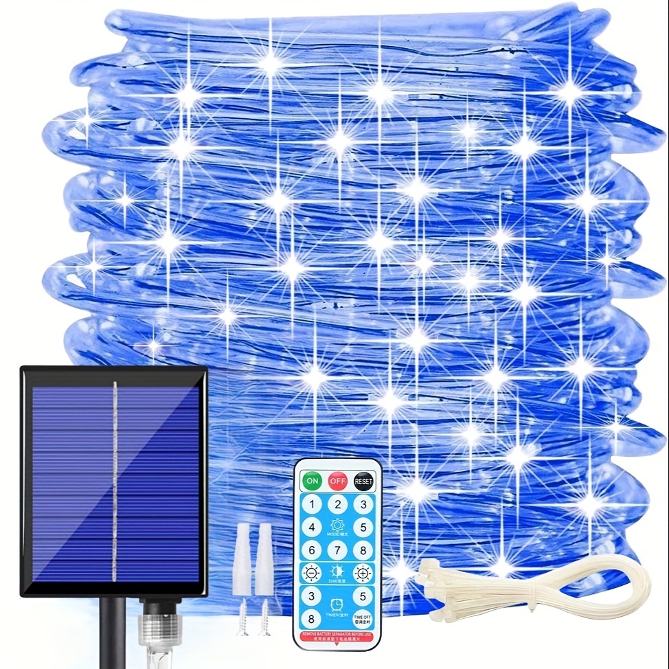 LED Outdoor Waterproof Rope Lights, Solar Tube Lights, Fairy