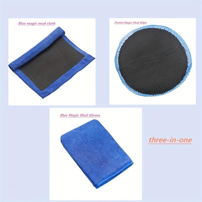 3pcs Car Beauty Care Magic Mud Cloth, Dirt Removal, Grinding Mud, Car  Cleaning Clay Towel, Car Washing Volcanic Mud, And Fly Paint Removal