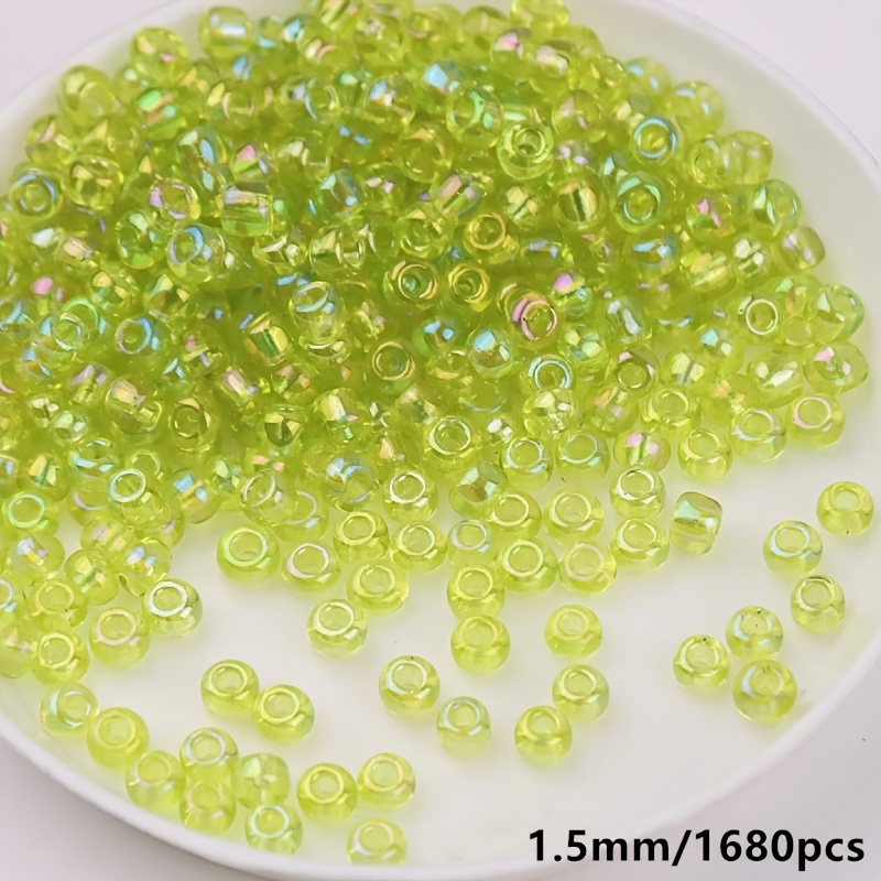 Glass Rice Beads Bulk Illusion Color Transparent Imitation - Temu