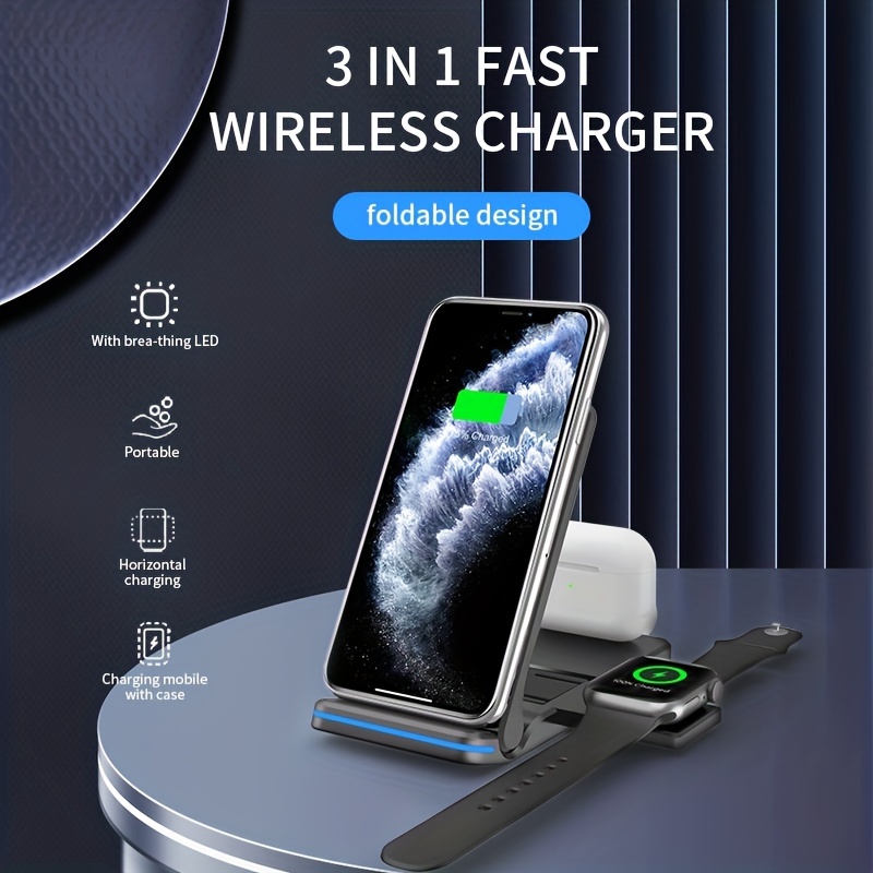 15W Fast Wireless Charger for Apple iPhone, Samsung and Xiaomi
