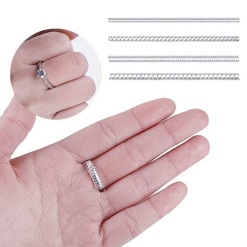 28 Pieces Plastic Ring Size Adjuster Ring Sizer Adjuster for Loose Rings  Ring Filler for Loose