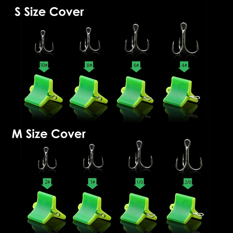 40PCS Fishing Hook Safety Covers, Hook Bonnets, Treble Hook Guards - Spring  Design, One Size Fits Most, Hollow Construction * Free, Protective