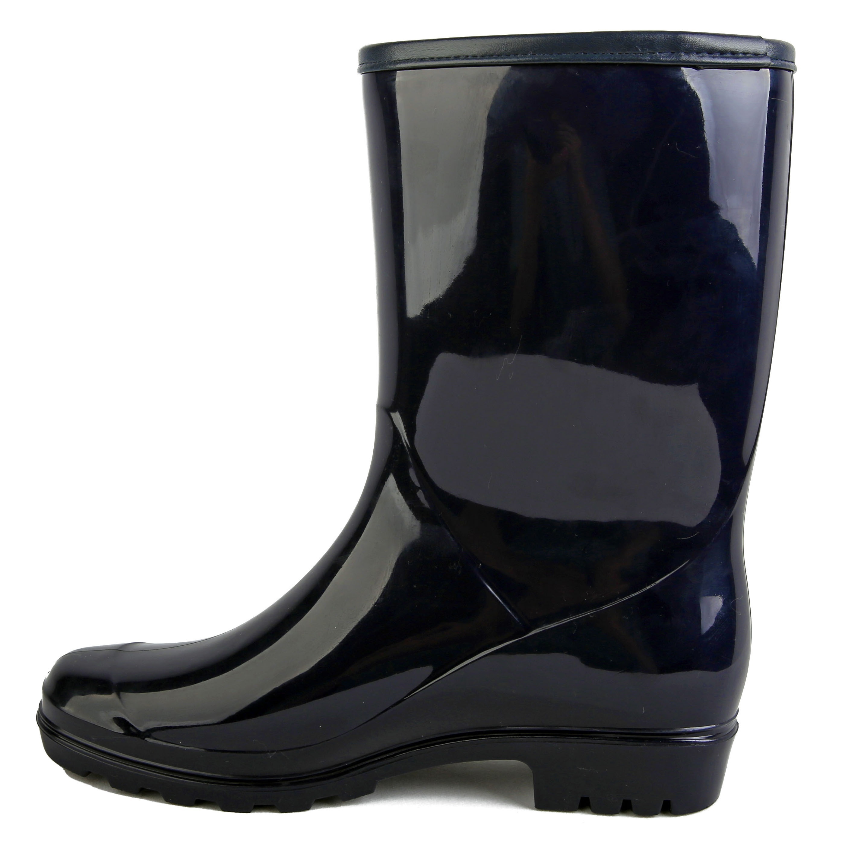 Waterproof Non Slip Rain Boots with PVC Buckle Decor