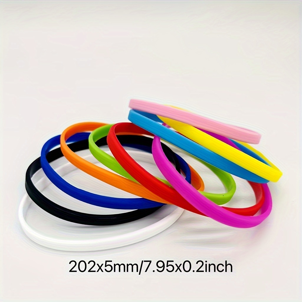 Thin clearance rubber bracelets