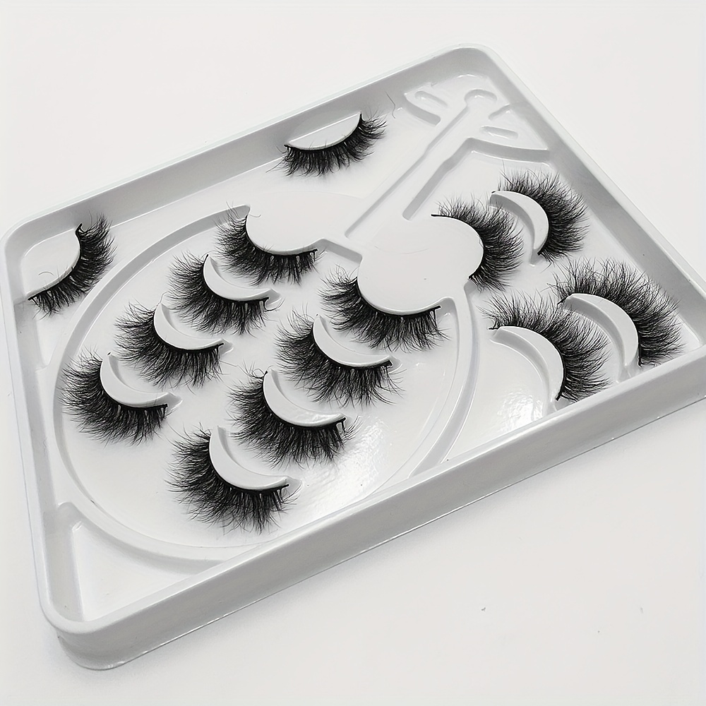 7 Pairs 8D Fluffy Faux Mink False Eyelashes