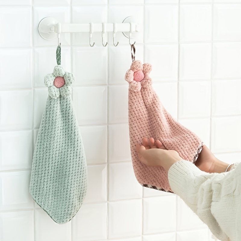 Cute Pineapple Grid Cartoon Hanging Hand Towels - Perfect For Kitchen &  Bathroom! - Temu