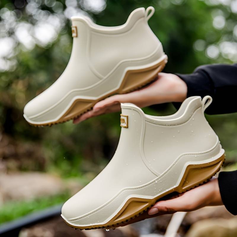 Bottes De Pluie Imperméables Homme - Caoutchouc Antidérapant - Tige Mi-haute - Confortables Et Respirantes - Pour Travail Extérieur Ou Loisirs