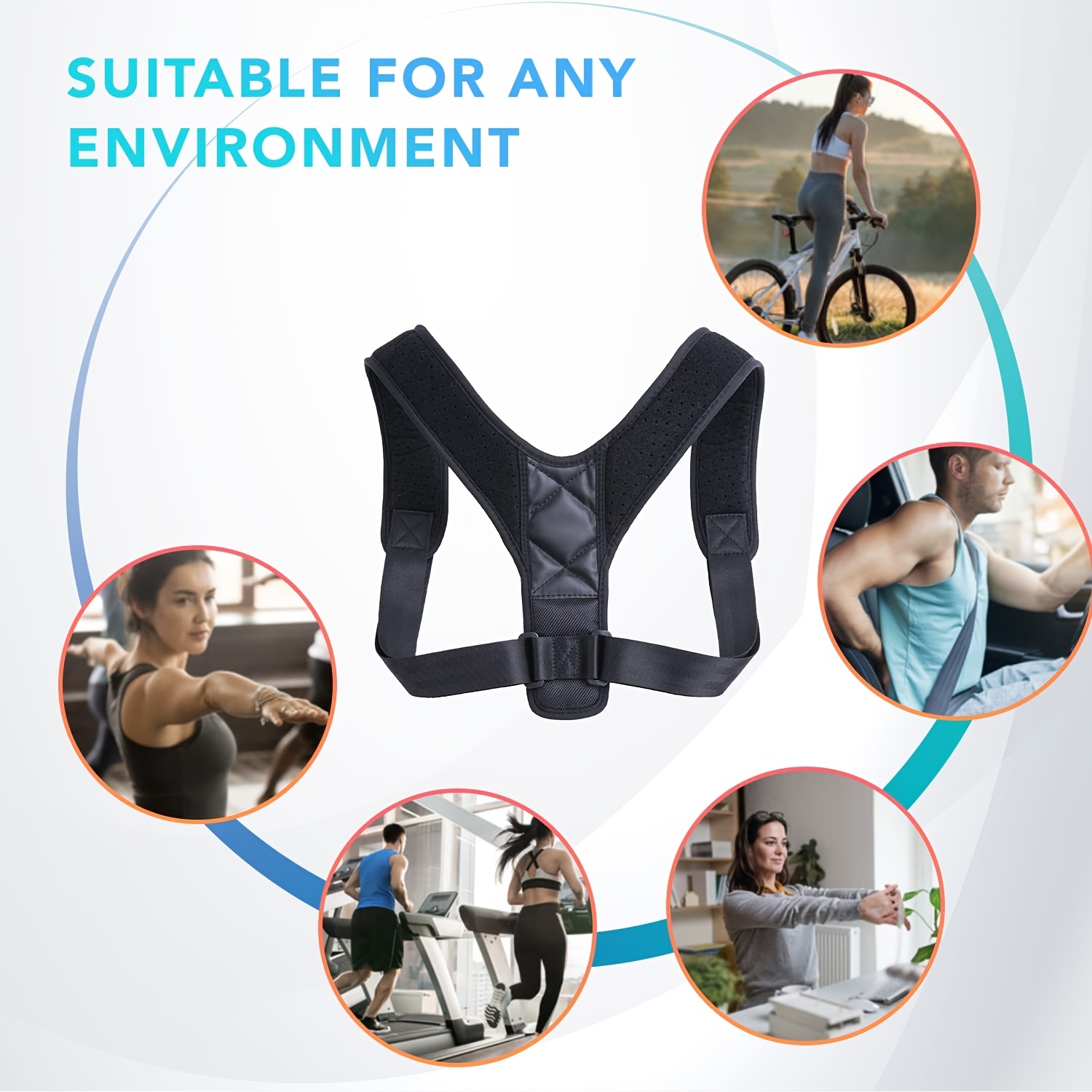 Posture Corrector for Women and Men, Upper Back Brace Straightener