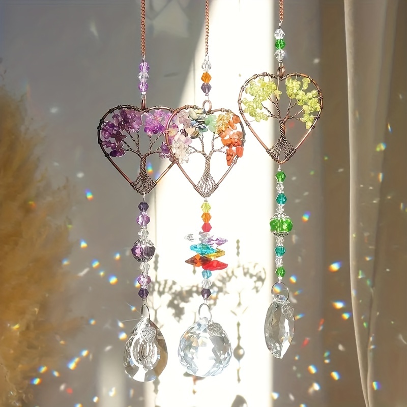 Generic - 3 pièces attrape-soleil arbre de cristal décoratif arc
