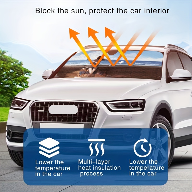 Car Sunshade, Anti-ultraviolet Heat Insulation Curtain, Car Necessities,  Sun Protection, Car Curtain, Blackout Cloth, Universal Opaque