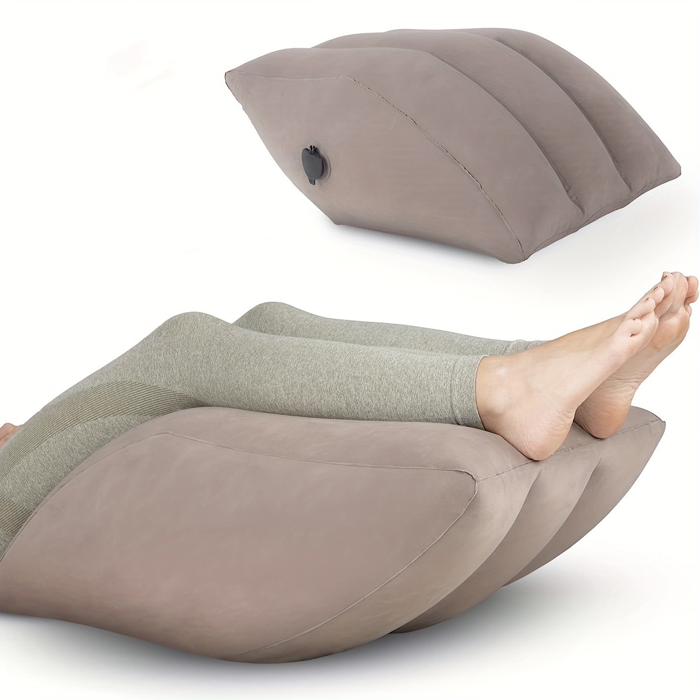 Leg Elevation Pillow with Memory Foam Top - Elevated Leg Rest