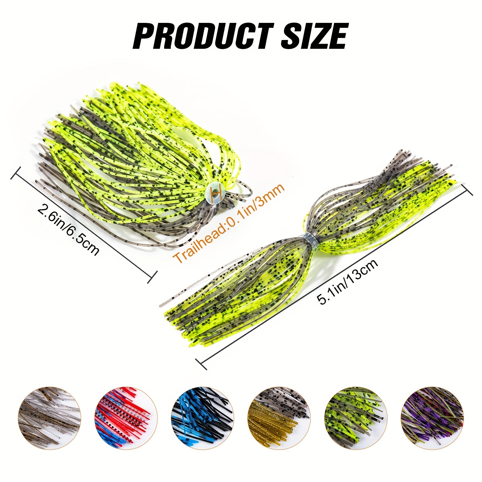 Bass Jigs Guard Fishing Jigs Silicone Skirts - Temu United Arab