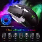 670 wireless esport keyboard and mouse rainbow backlit rechargeable keyboard with 3800mah battery metal panel mechanical feel keyboard and 7 color mute gaming mouse for windows computer gamers gift for birthday easter presidents day boy girlfriends