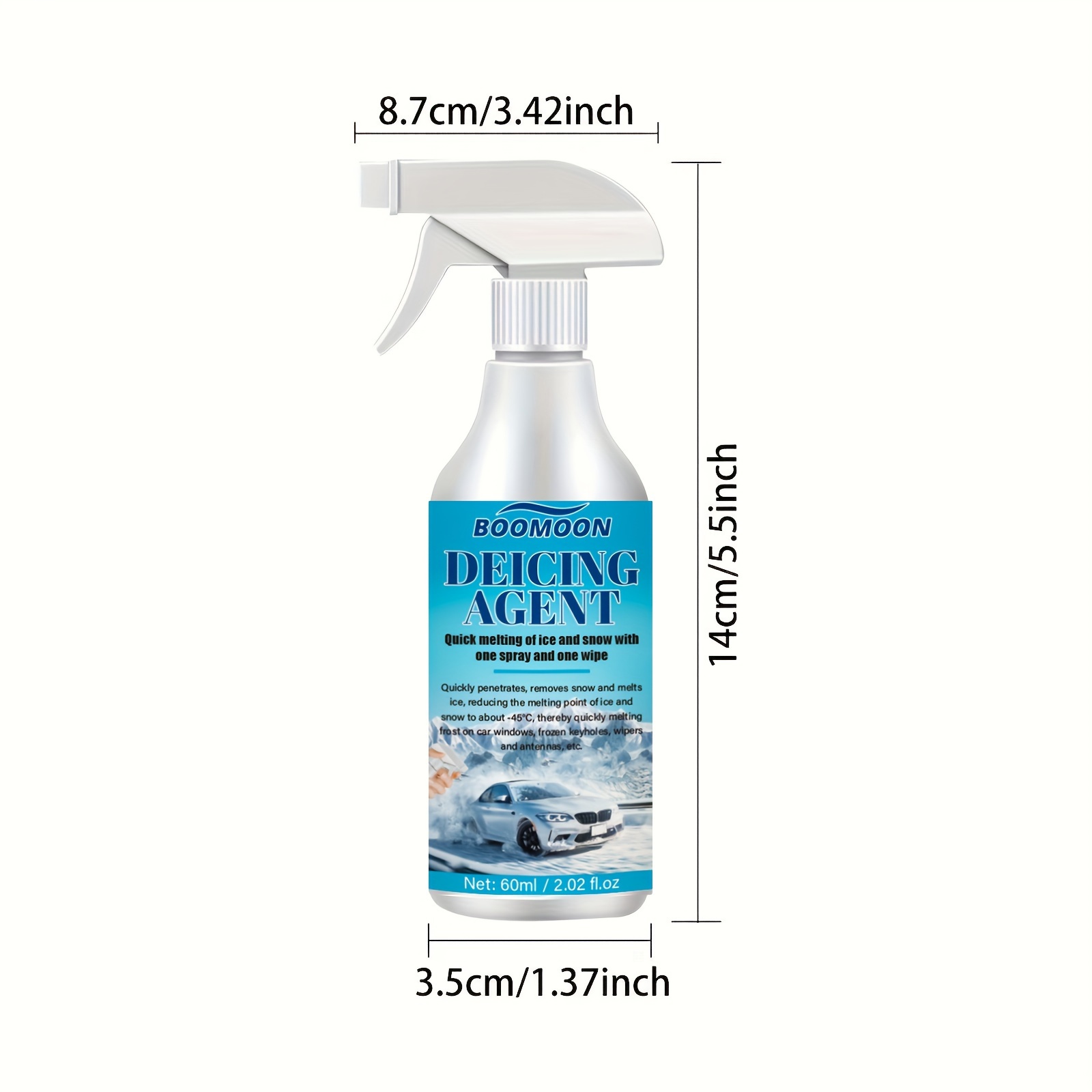  Car Glass Deicing & Anti-Freeze Spray, De Icer For Car  Windshield, Ice Remover Melting Spray For Car, Deicer Spray, For Car  Windshield Windows Wipers And Mirrors (1pcs) : Automotive