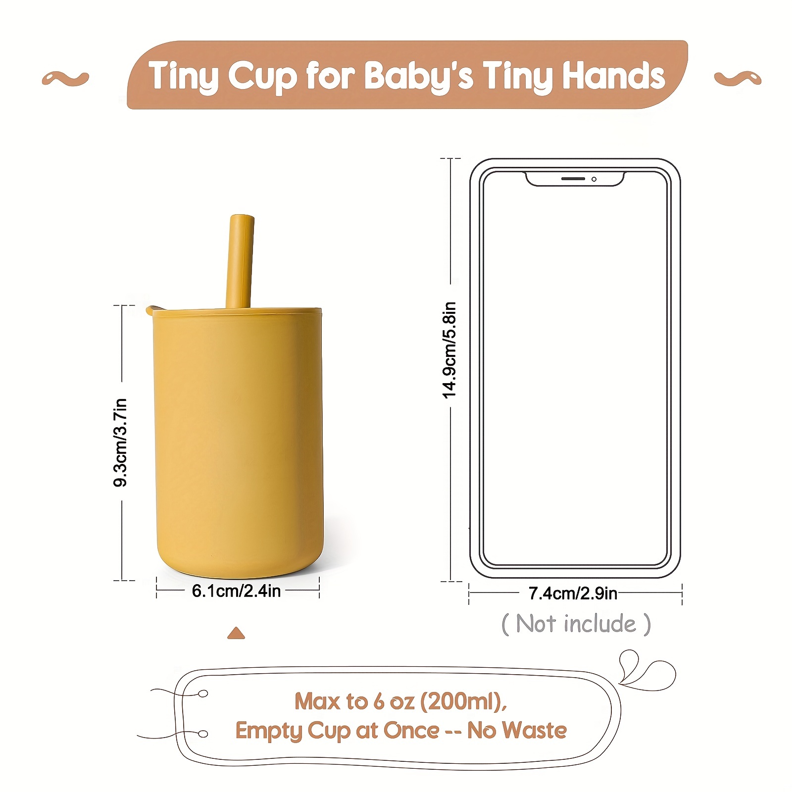 Silicone Children Straw Cup With Straw Spill proof And Non - Temu