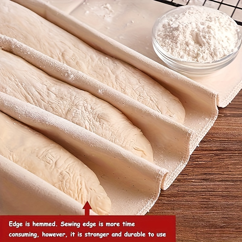 French Bread Dough Fermentation Cloth Mat, Rural Bread Stick, Cotton Canvas  Baking Mold Tool - Temu