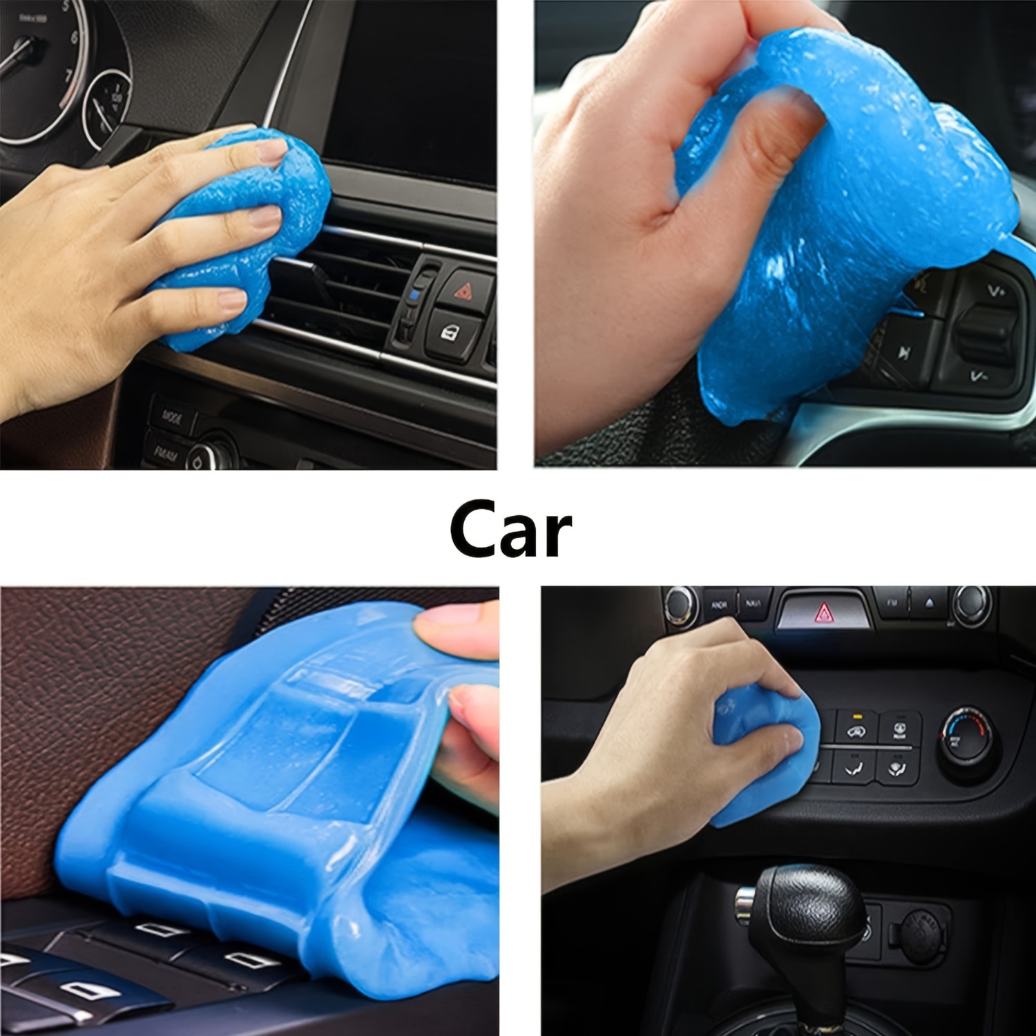 2pcs Multi-purpose Cleaning Gel Universal Car Crevice Cleaner For Car Air  Vent & Interior Detail Cleaning Mud Can Be Used For Keyboard, Computer