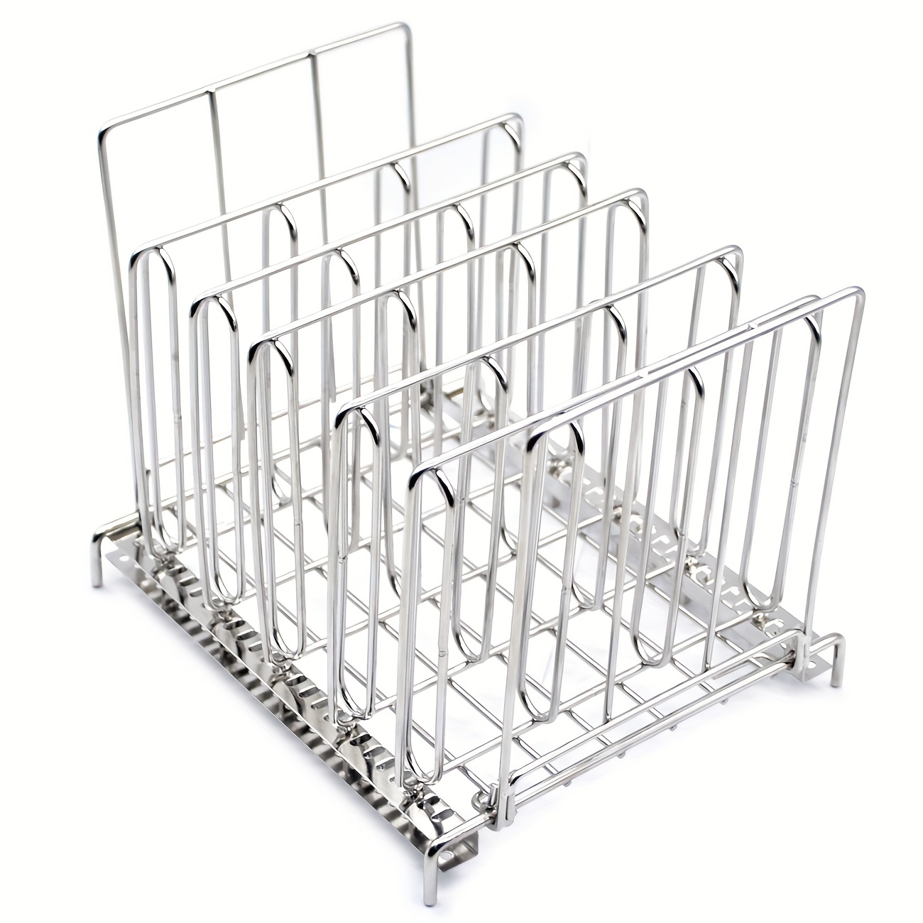 1pc Premium Sous Vide Rack - Collapsible Stainless Steel with 5 Adjustable  Dividers - Fits Most 12 Qt Containers - Perfect for Cooking Steak, Lamb, Po