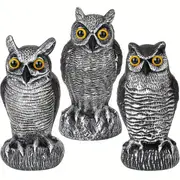 keep unwanted pests away with this stylish owl decoy perfect for your garden porch or balcony details 0