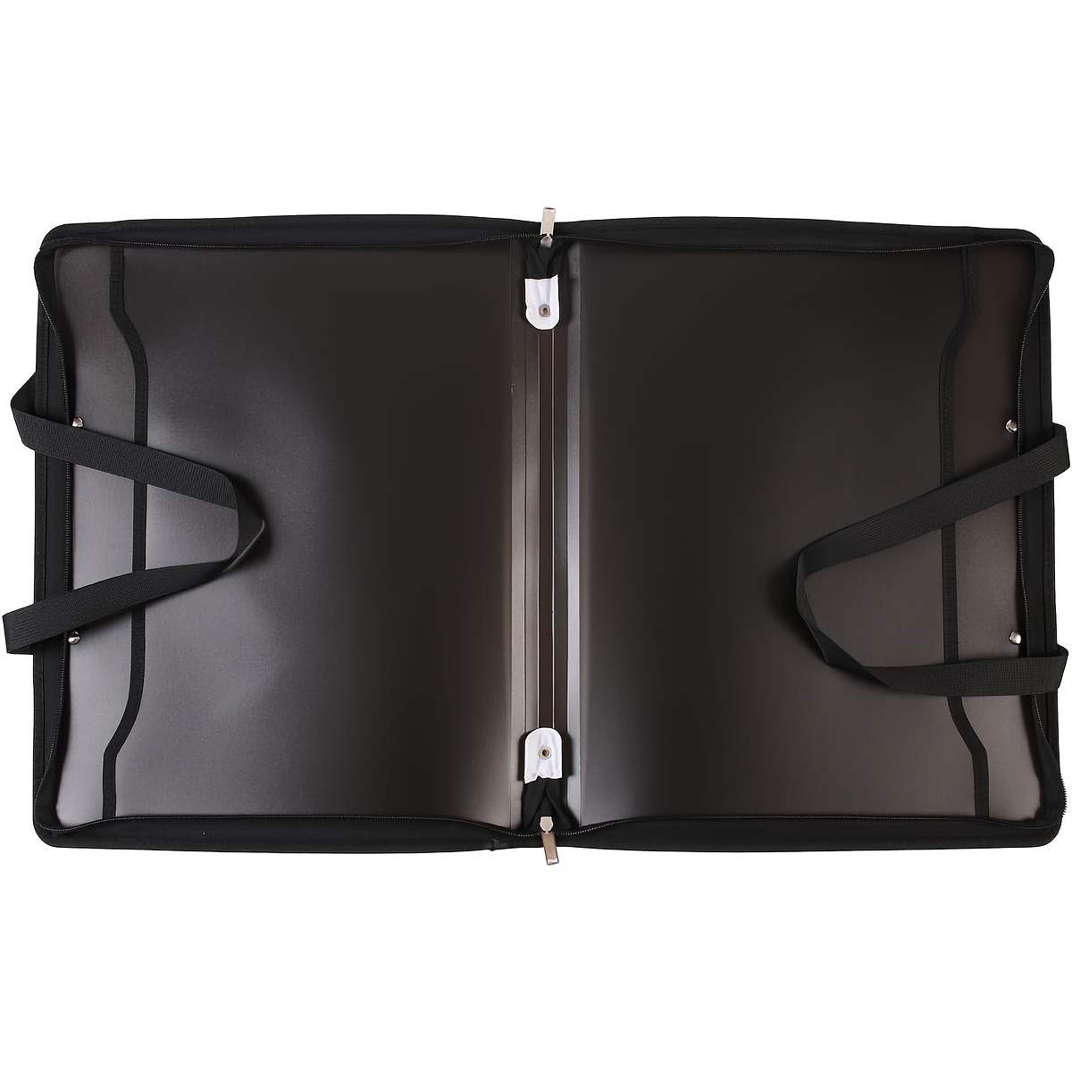 Plastic Art Portfolio Folder Portable Folder Bag With Zipper - Temu