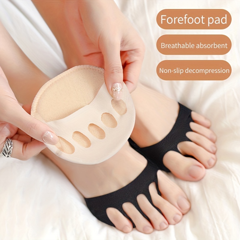 Silicone Gel Forefoot Pads Pain Relief Support Front Feet Care Slip  Resistant Pads Prevent Grind Feet