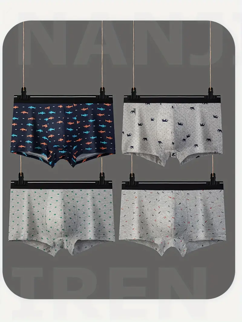 Men's Underwear Cartoon Pattern Fashion Sexy Panties - Temu