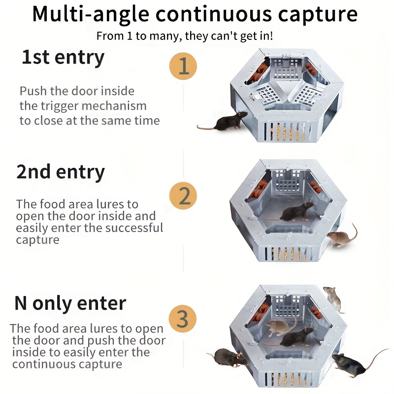 Eliminate Pests Instantly With This Reusable, High Sensitivity Mouse Trap!  - Temu