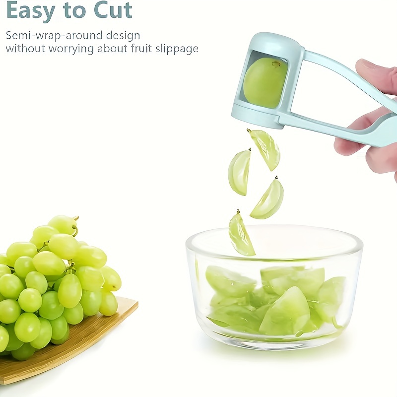 1pc Grape Slicer Creative Kitchen Tool Grape Slicer Fruit Small Tomato  Cutter Slicer, Manual Cut Gadget for restaurants/supermarkets/food trucks