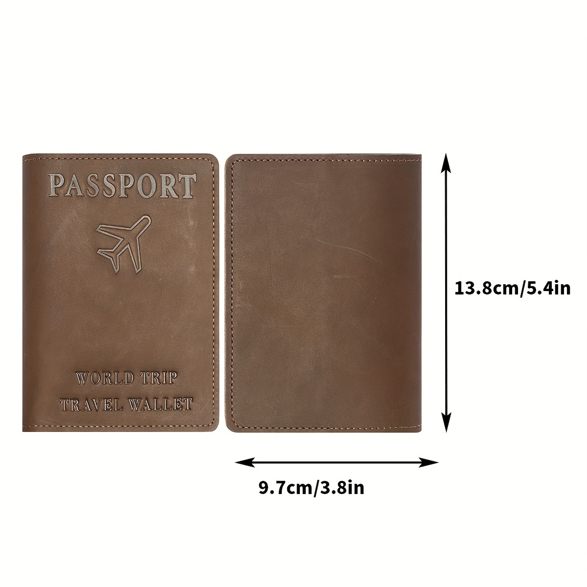 Protège Passeport Étanche 3 Pièces en Similicuir Personnalisé Porte Etui  pour Cartes De Crédit Voyage Protection Rose : : Mode