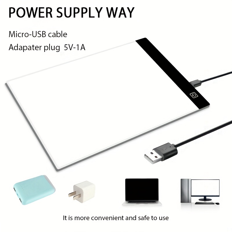 LED Copy Board Light Tracing Box Ultra-Thin USB Power Dimmable Brightness  Cable Copy Drawing Board Tracing Table Glow Premium Light Board for  Artists,Drawing, Sketching, Animation (A4) - Yahoo Shopping