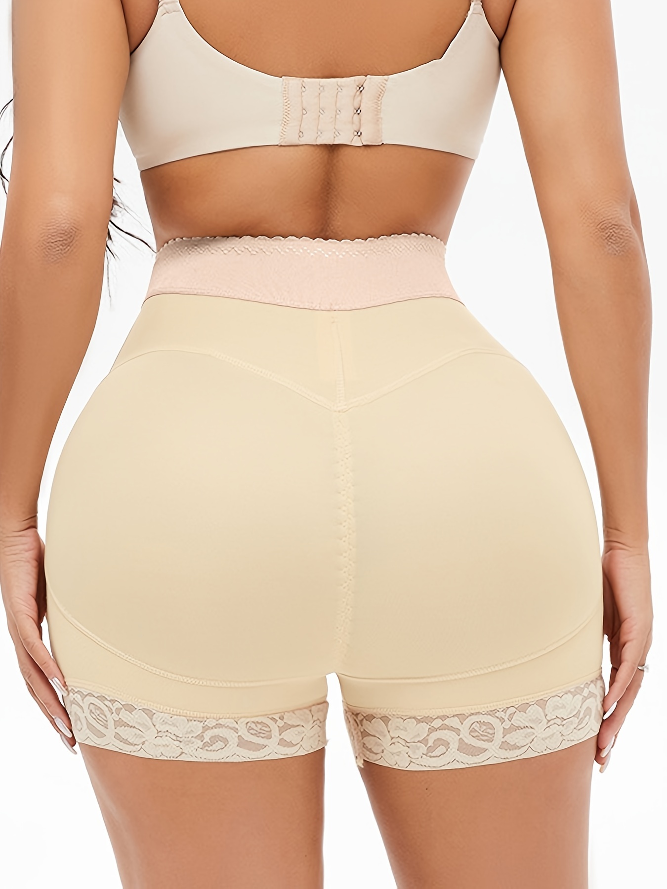 Women's Zip Front Butt Lift Hip Enhancer Shorts - Temu