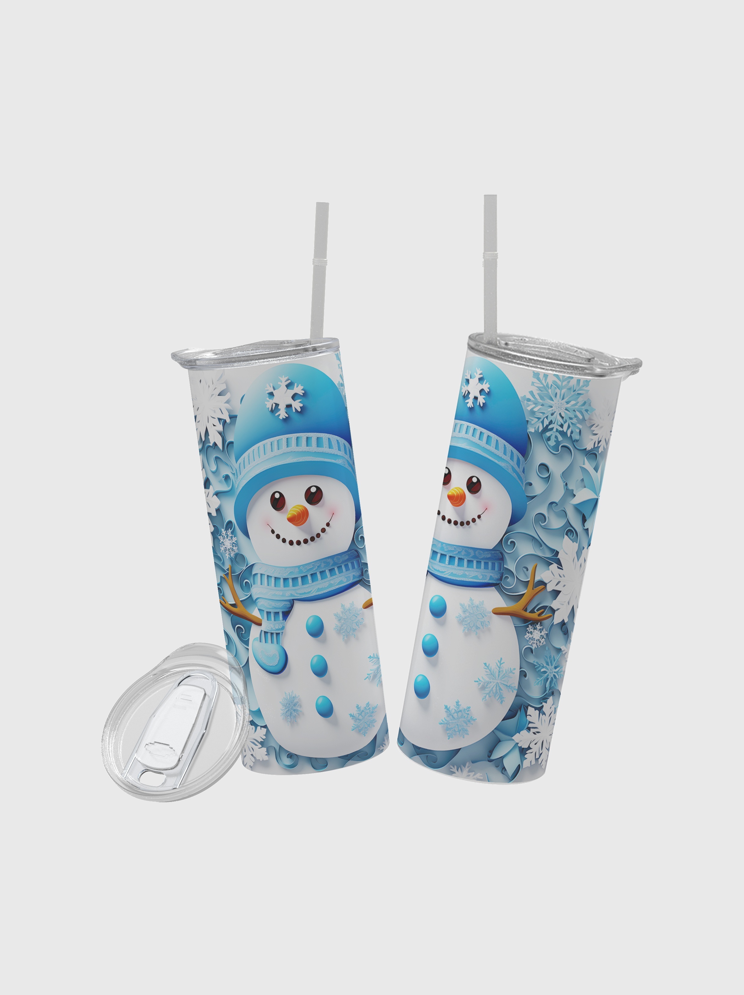 Frozen Tumbler with Straw