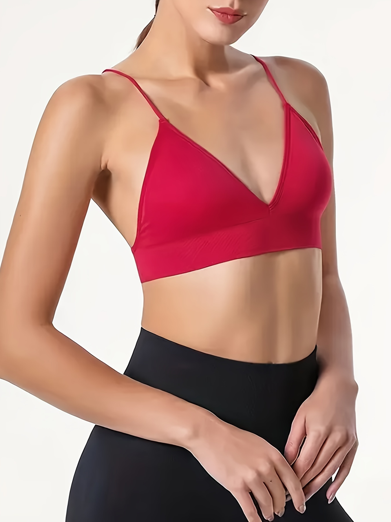 Seamless Bra for Small Chested Women Lightweight Wireless Soft Cup  Underwear Sexy T-Shirts Triangle Bra for Daily Wear