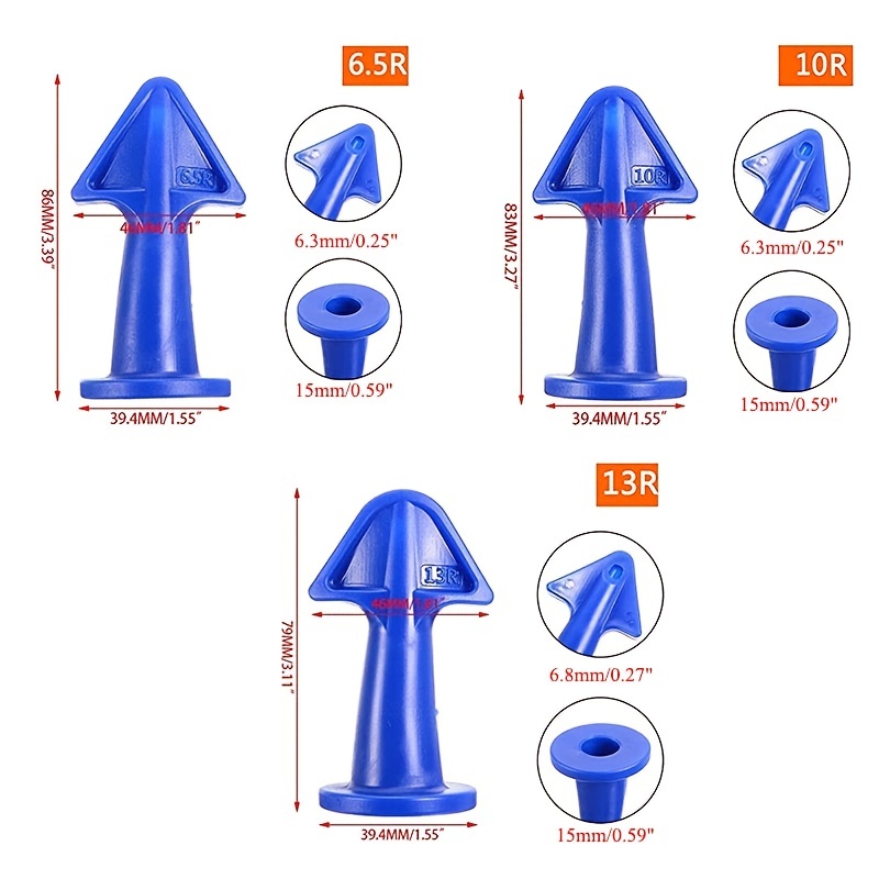 Juego Boquillas Calafateo 3 Uds Aplicador Silicona Rascador - Temu