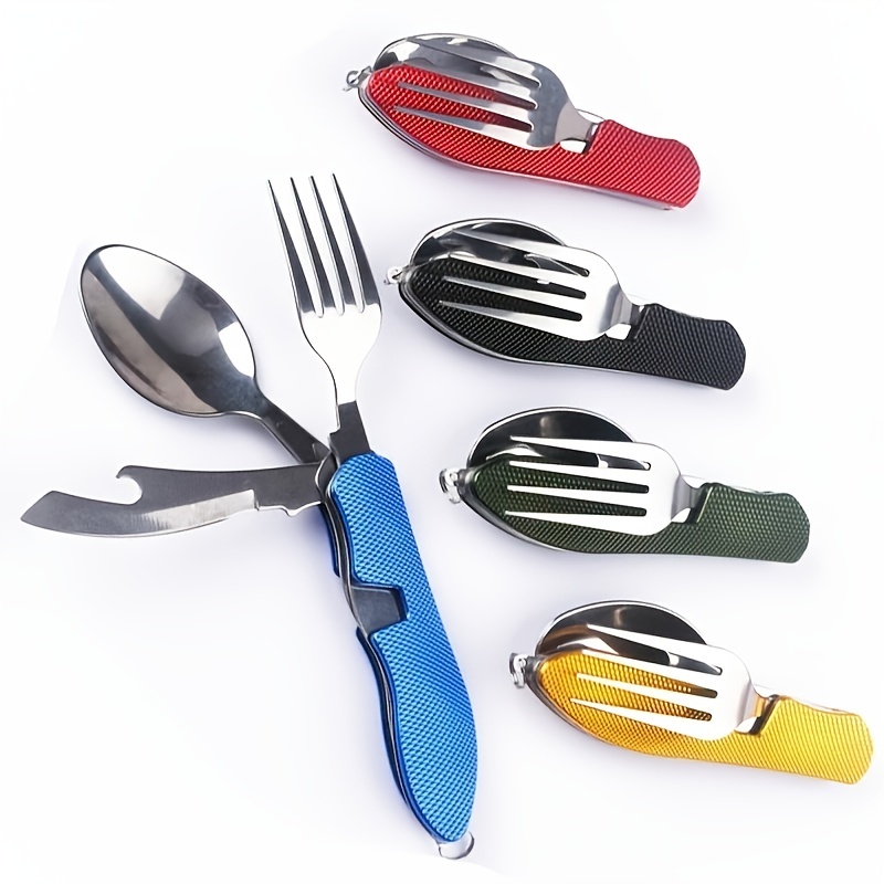 3pcs/set Juego De Utensilios De Cocina Portátiles Para Exteriores, Ollas Y Sartenes  Para Acampar, Platos Para Exteriores, Cubiertos, Accesorios De Camping -  Temu