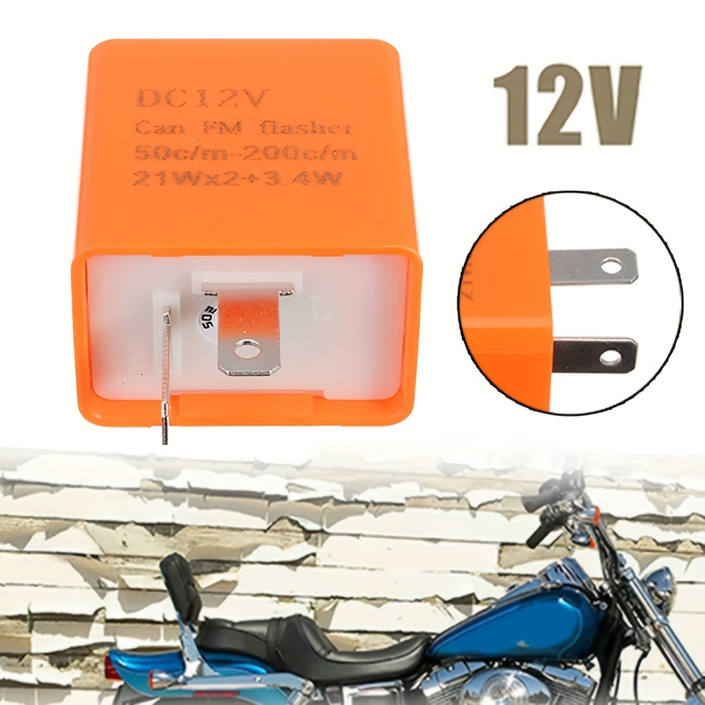 2 Pin Moto LED Clignotants Relais Réglable Vitesse Clignotant Indicateur  Lampe Résistance 12V Accessoires D'éclairage - Temu Belgium