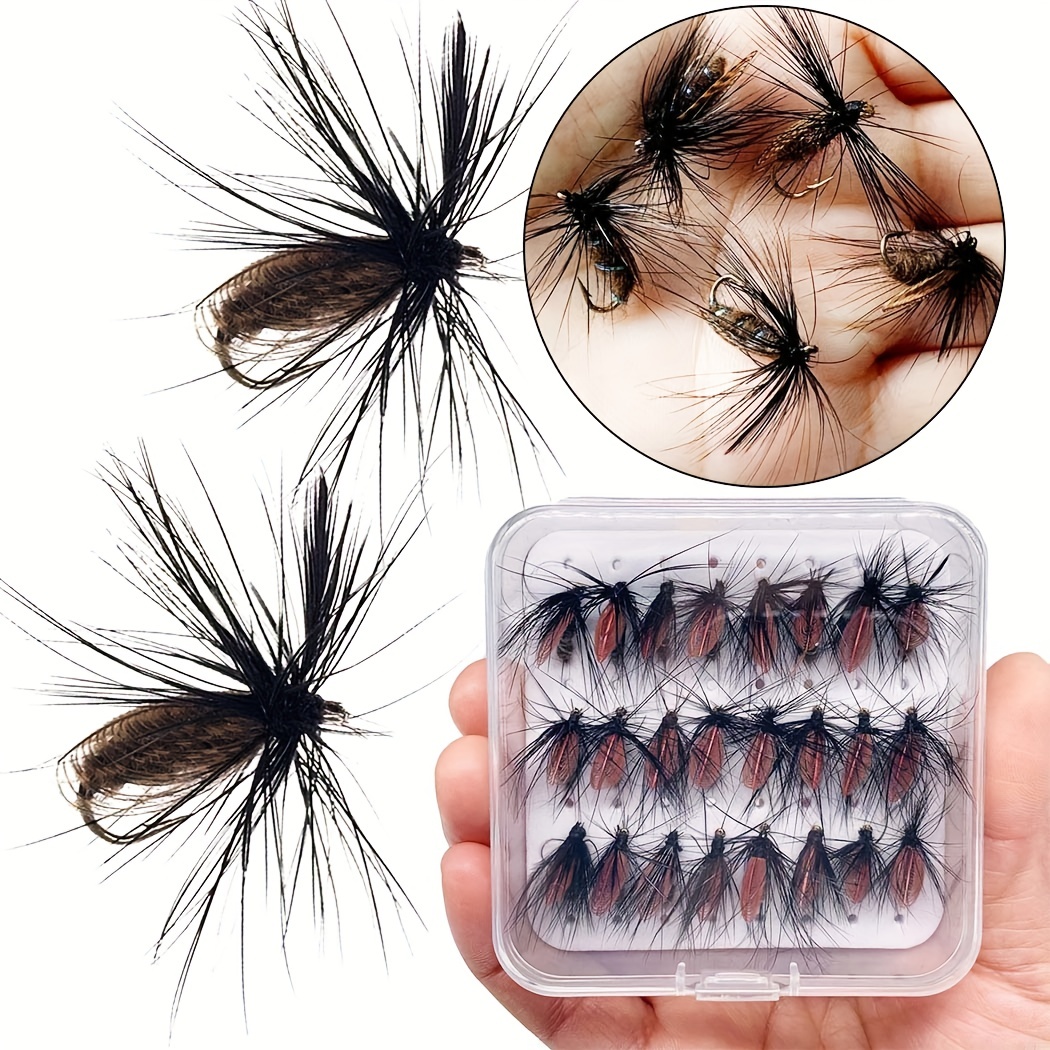 Artificial Flies Fishing Lure Kit Bionic Dry/wet Flies - Temu Canada