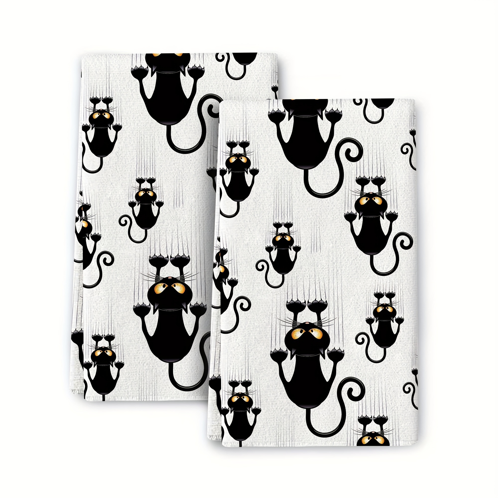 Black Cat Towels