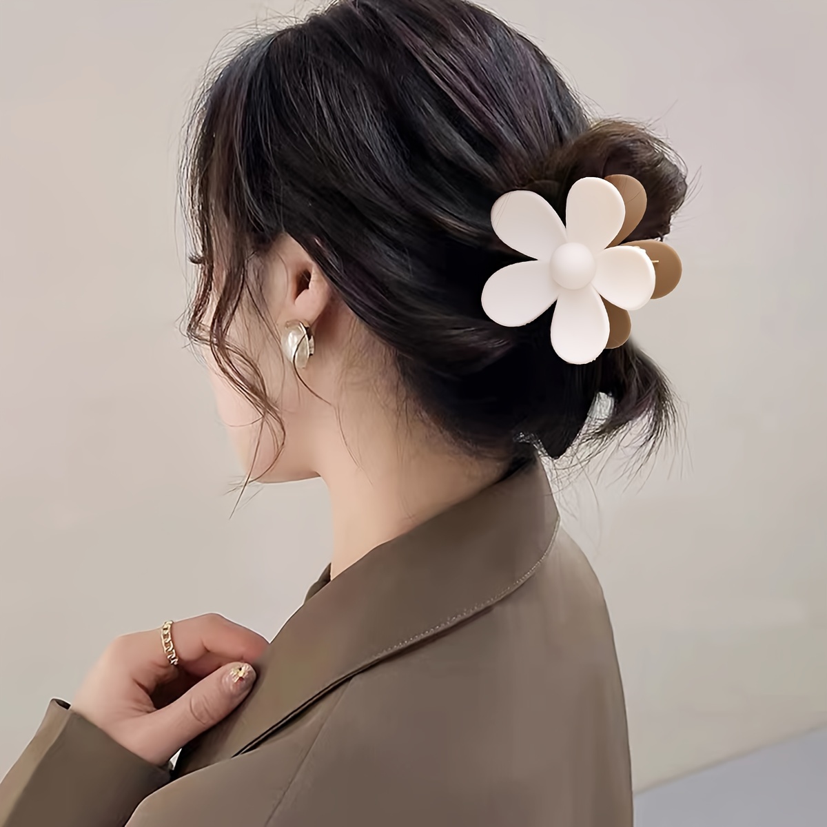 Flower Design Hair Clip For Girls